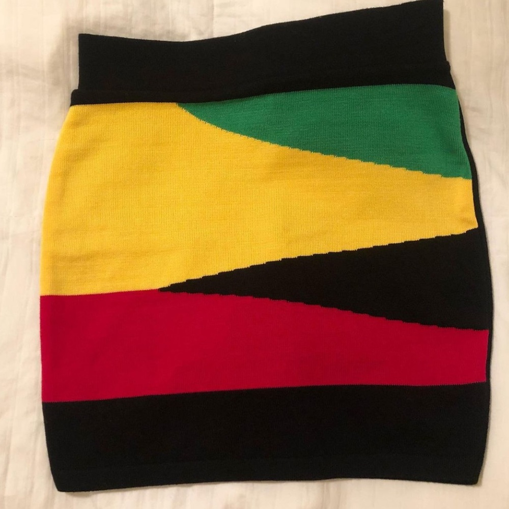 knitted mini skirt